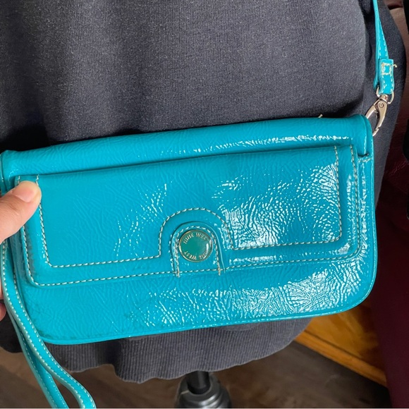 Nine West Ocean Blue Shoulder Bag - Picture 8 of 11